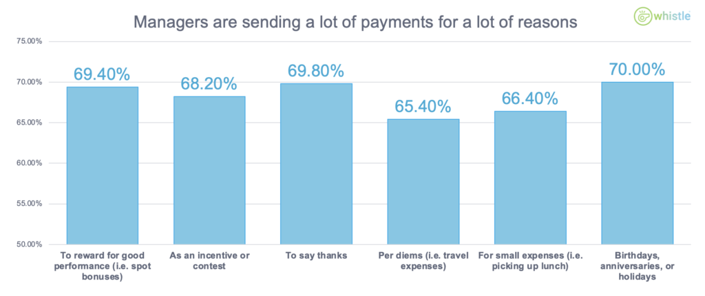 Manager payments by type