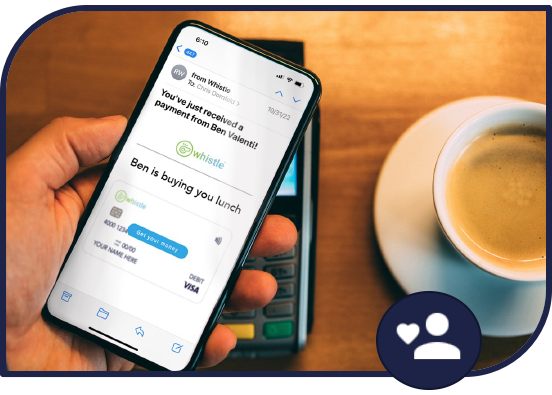 Whistle app at point of sale