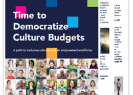 Time to democratize culture budgets cover