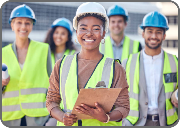 Happy Construction Team