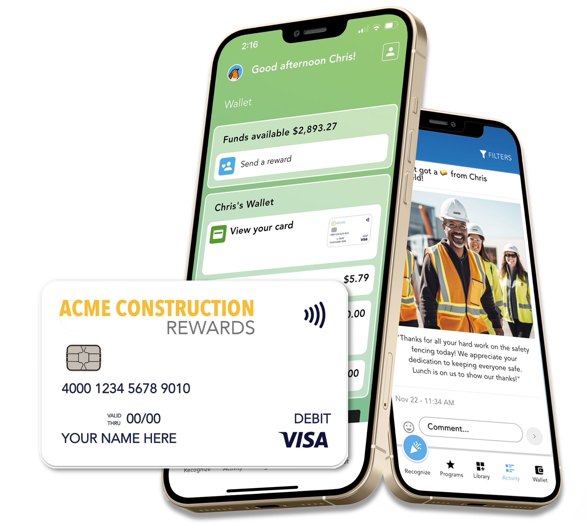 Whistle Rewards for Construction
